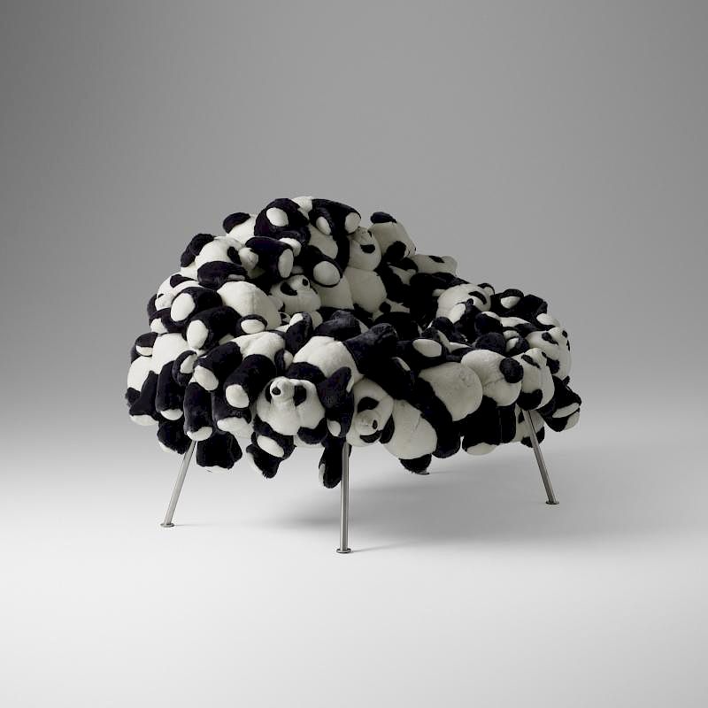 Appraisal: Fernando and Humberto Campana Panda Banquette chair Fernando and Humberto