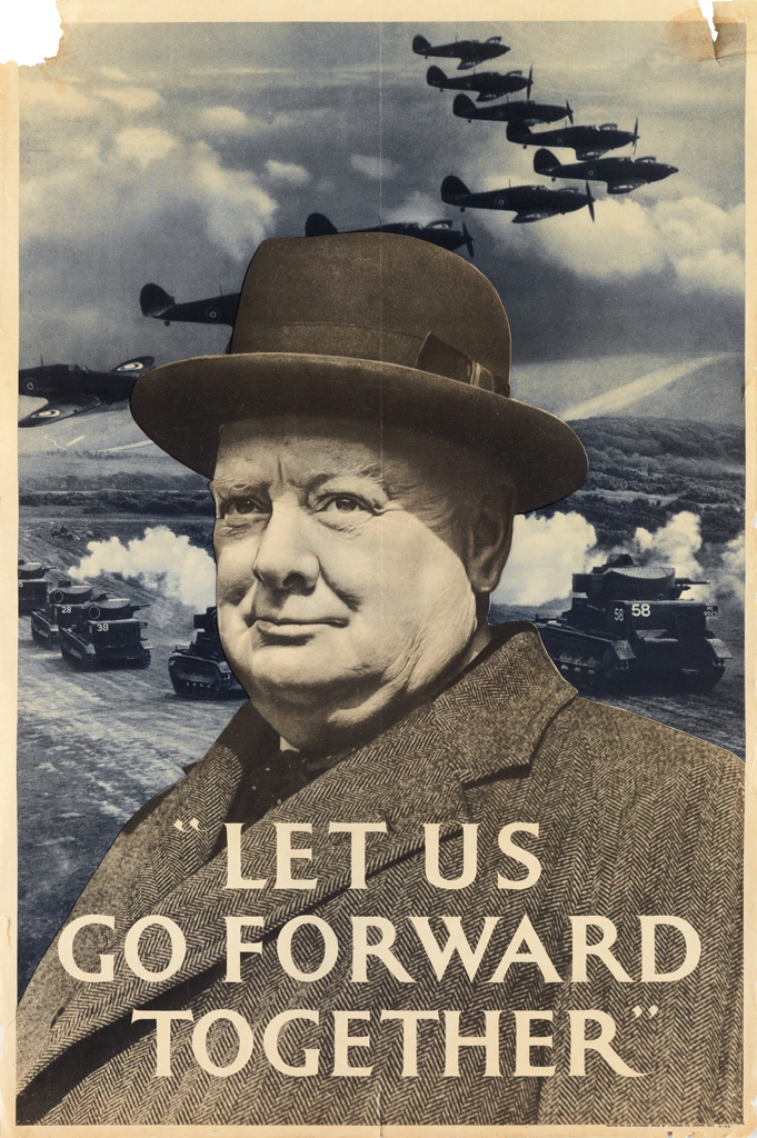 Appraisal: DESIGNERS UNKNOWN WORLD WAR II WINSTON CHURCHILL Group of posters