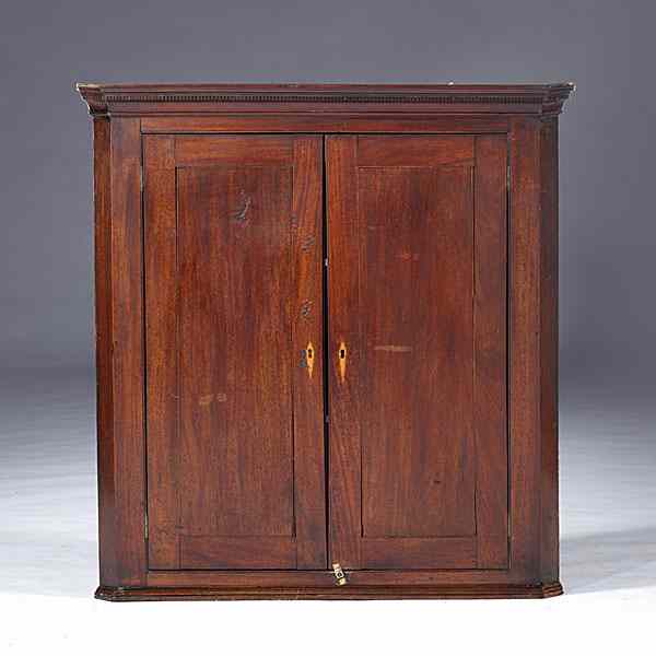 Appraisal: Georgian Hanging Cupboard English late th century a hanging cupboard