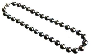 Appraisal: Karat Tahitian Cultured Pearl Necklace Karat White Gold Tahitian cultured