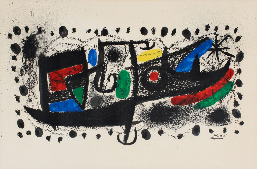 Appraisal: MIRO Joan Spanish - Star Scene Collector's Guild Lithograph ''