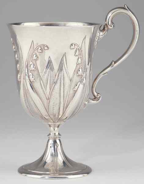 Appraisal: Victorian Silver ''Lily of the Valley'' Footed Cupwith London hallmarks