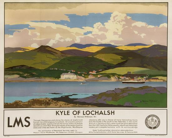 Appraisal: WILKINSON Norman PRI KYLE OF LOCHALSH LMS lithograph in colours