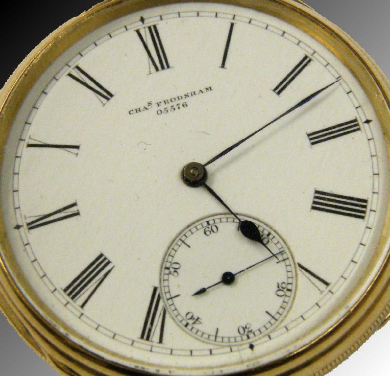 Appraisal: Charles Frodsham ct fusee lever pocket watch hallmarked London three-quarter