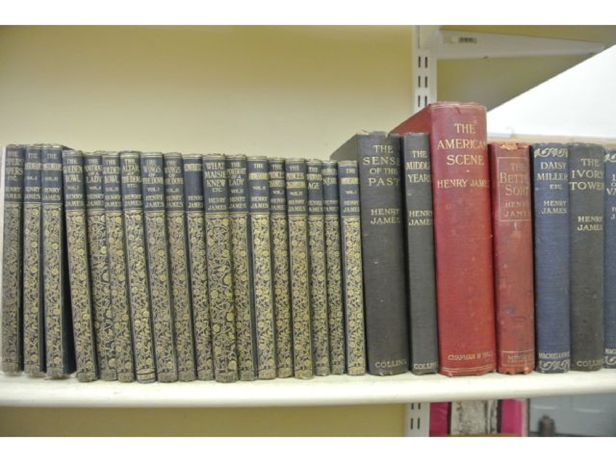 Appraisal: Henry James twenty three volumes including eighteen volumes published by