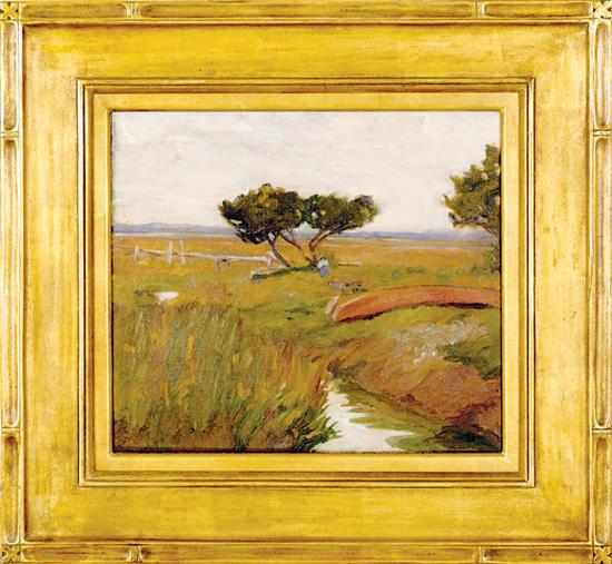 Appraisal: May Paine attributed to South Carolina - LOWCOUNTRY MARSH SCENE