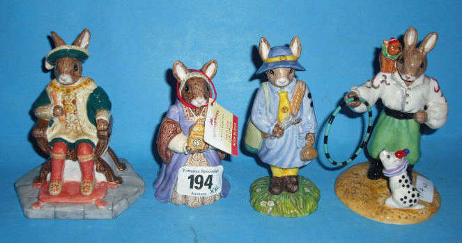 Appraisal: Royal Doulton Bunnykins Figures Anne Boleyn DB Henry VIII DB