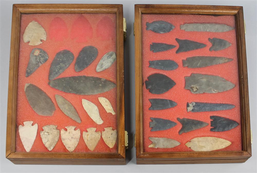 Appraisal: COLLECTION OF ARCHAIC AND PALEO-INDIAN STYLE PROJECTILE POINTS AND BLADES