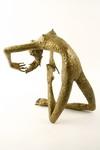 Appraisal: BRONZE SCULPTURE - Ballerina on knees bending over backwards unsigned