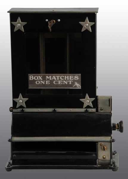 Appraisal: Match Box -Cent Coin-Operated Dispenser Description Appears to be all