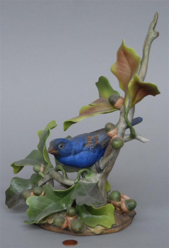 Appraisal: BOEHM BIRD FIGURE English bone porcelain Limited edition Blue Grosbeak