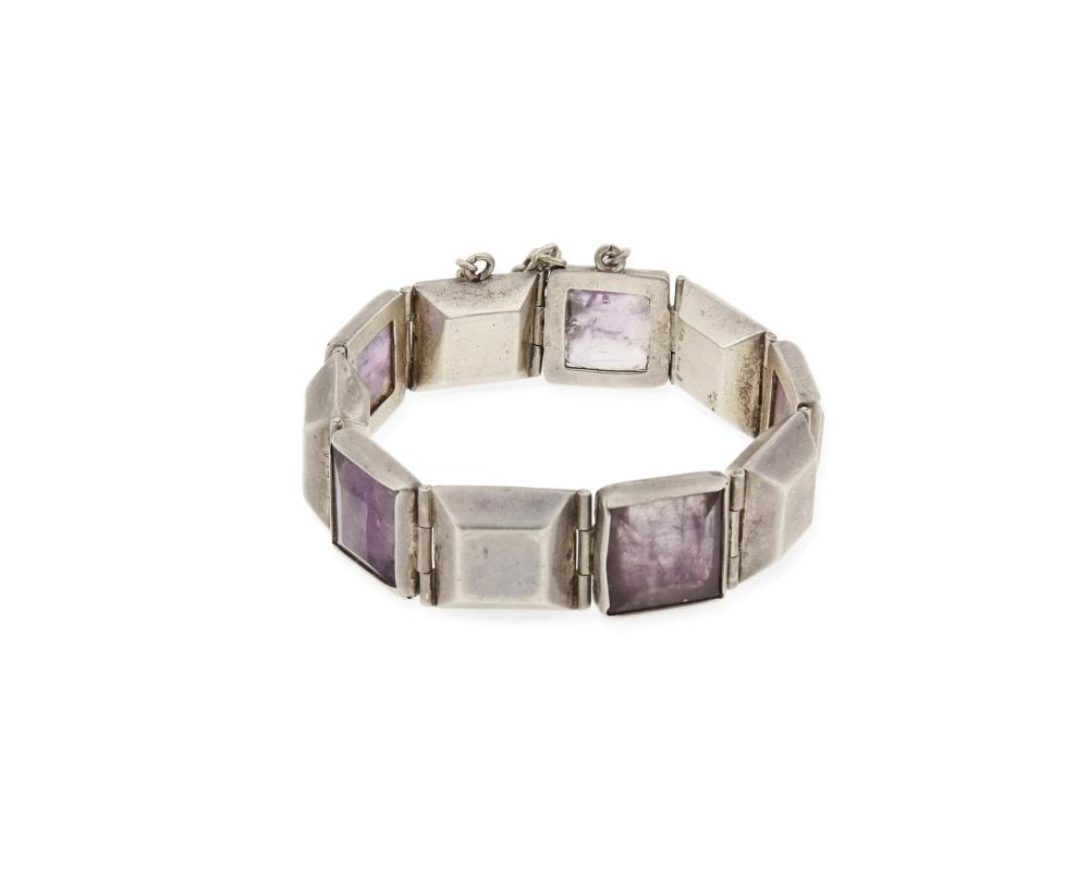 Appraisal: A William Spratling silver and amethyst bracelet - First Design