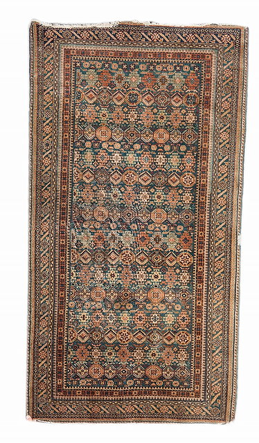 Appraisal: A PERSIAN ERIVAN BLUE GROUND RUG decorated a continuing pattern