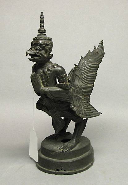 Appraisal: A Thai bronze figure of Garuda Bangkok Period th Century