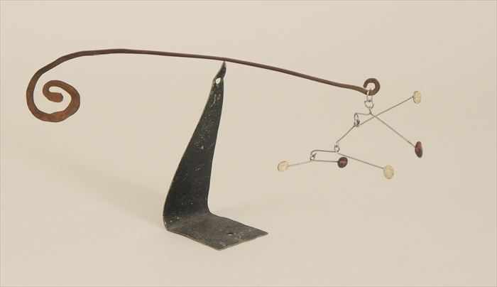 Appraisal: MANNER OF ALEXANDER CALDER UNTITLED STANDING MOBILE Painted metal construction