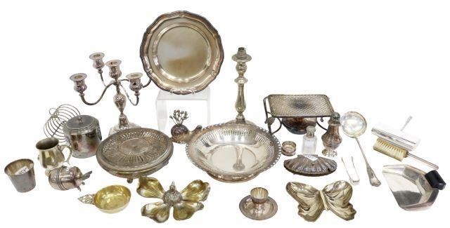 Appraisal: lot of French silverplate table items various styles and makers