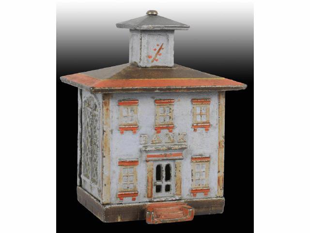 Appraisal: Cast Iron Cupola Building Still Bank Description Made by Vermong