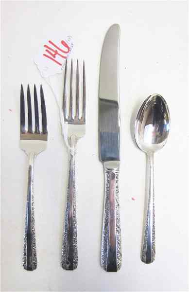 Appraisal: PIECE TOWLE STERLING FLATWARE SET plus storage chest Flatware in