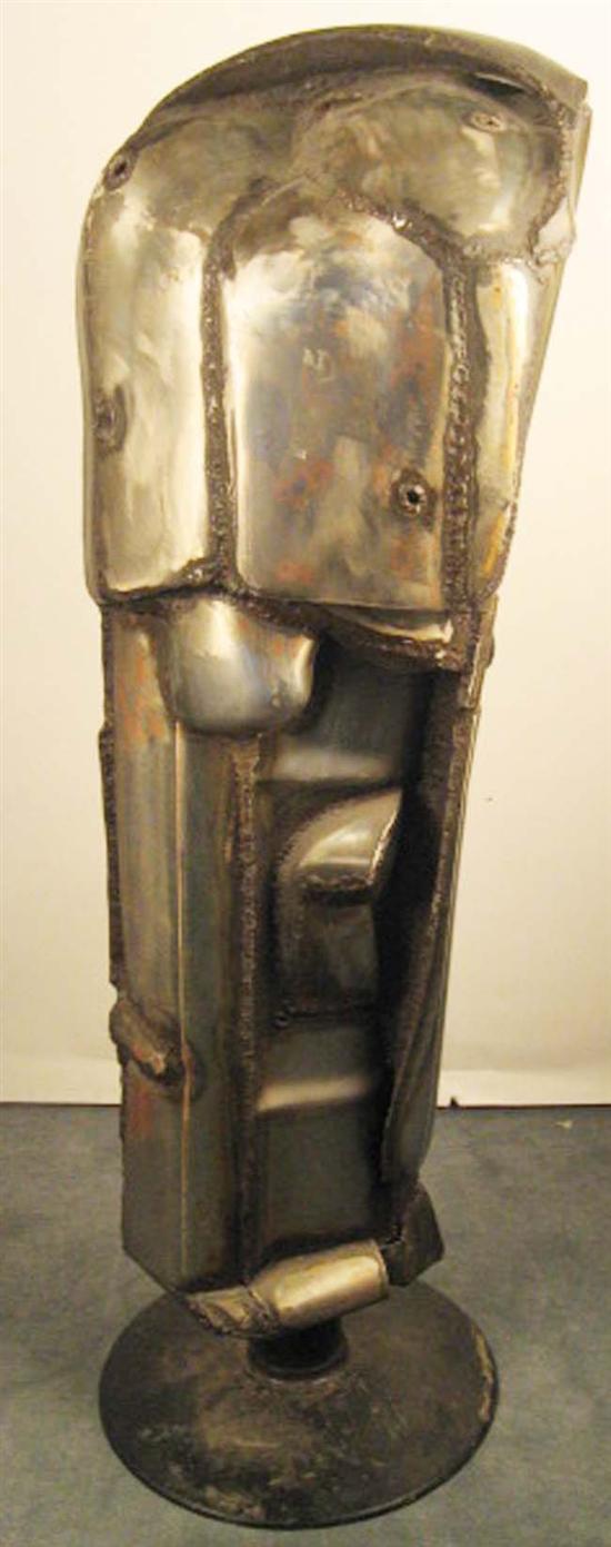 Appraisal: H I Gates th c Untitled Steel Sculpture Gates was