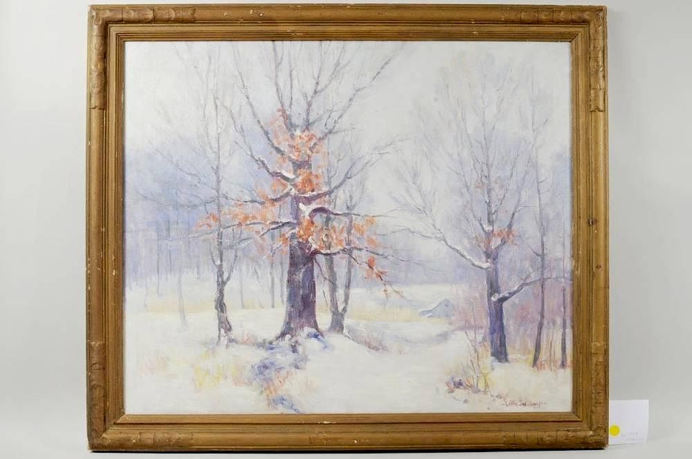 Appraisal: Leota W Loop Winter Landscape O C Leota W Loop