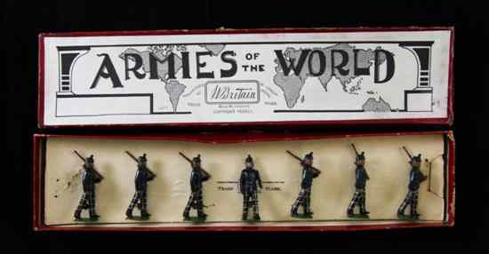 Appraisal: A set of Britains Cameronians no in original box Estimate