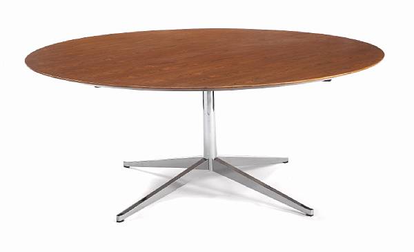 Appraisal: Florence Knoll American born for Knoll circular dining table s