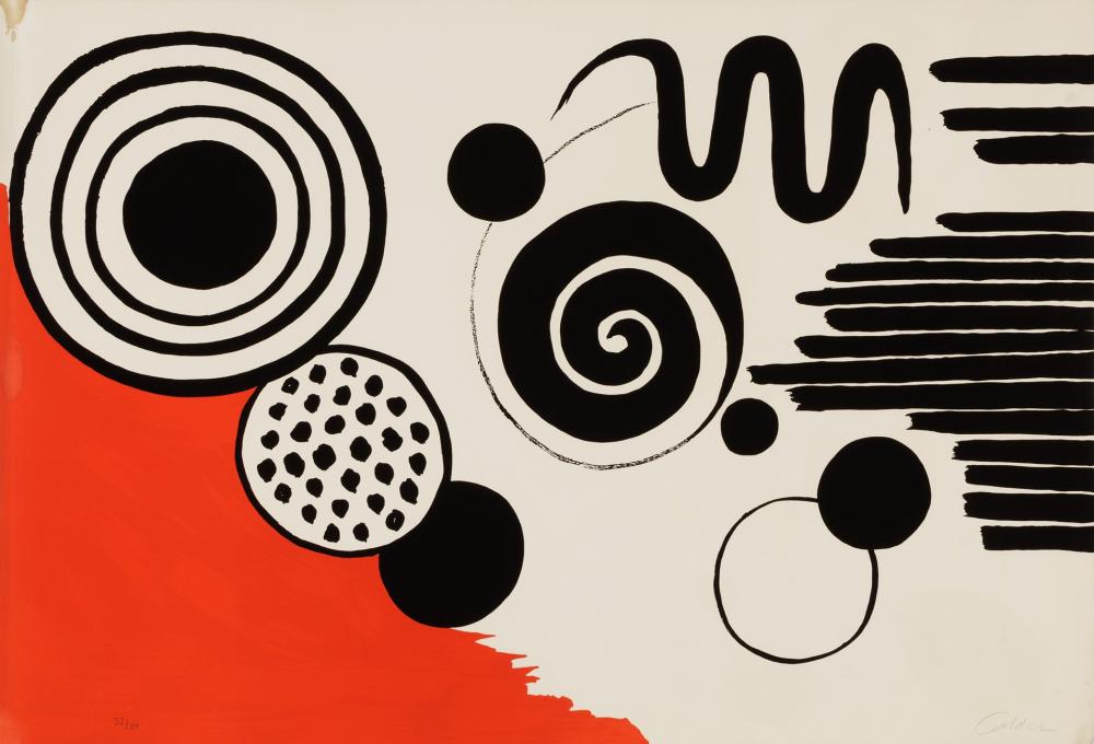 Appraisal: ALEXANDER CALDER American - The Way to the World lithograph