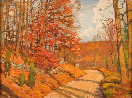 Appraisal: ROBERT EMMETT OWEN american - AUTUMN SCENE Signed 'R Emett