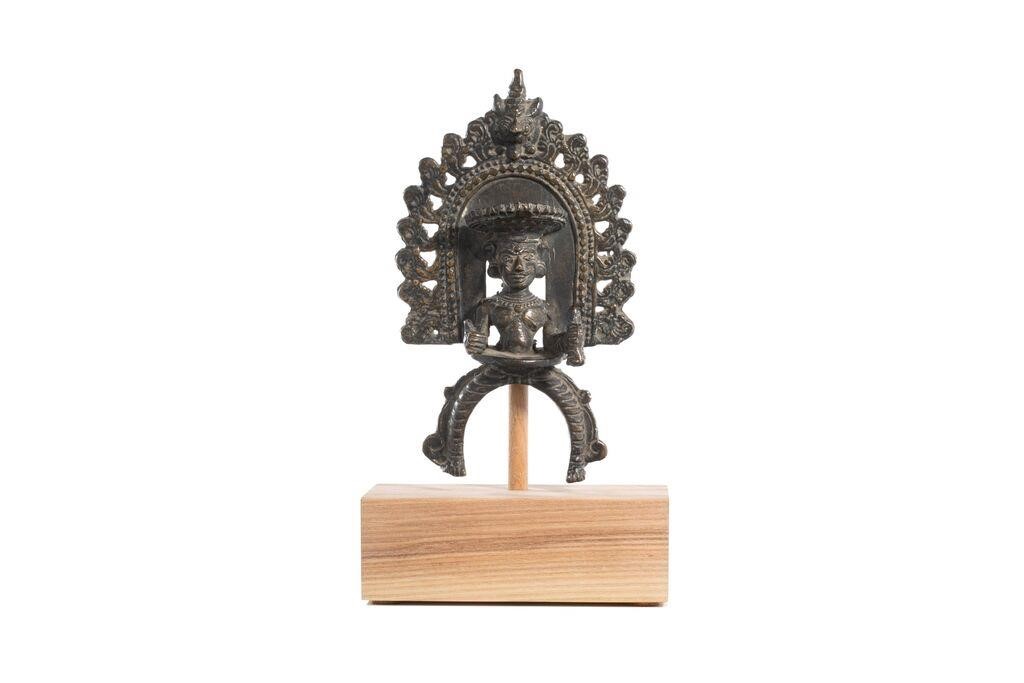 Appraisal: Indian possibly th c Kerala Shiva figure previously fitted to