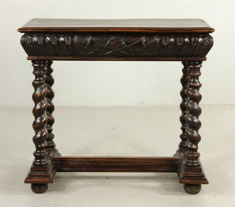 Appraisal: - th C Italian Side Table th century Italian side