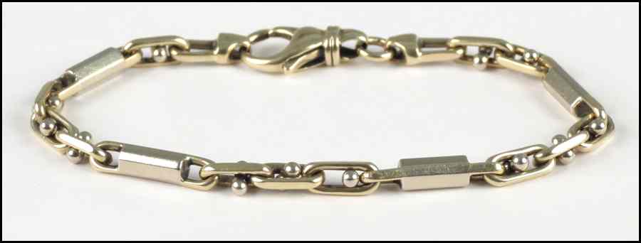 Appraisal: KARAT YELLOW GOLD LINK BRACELET grams Condition No Specific Condition