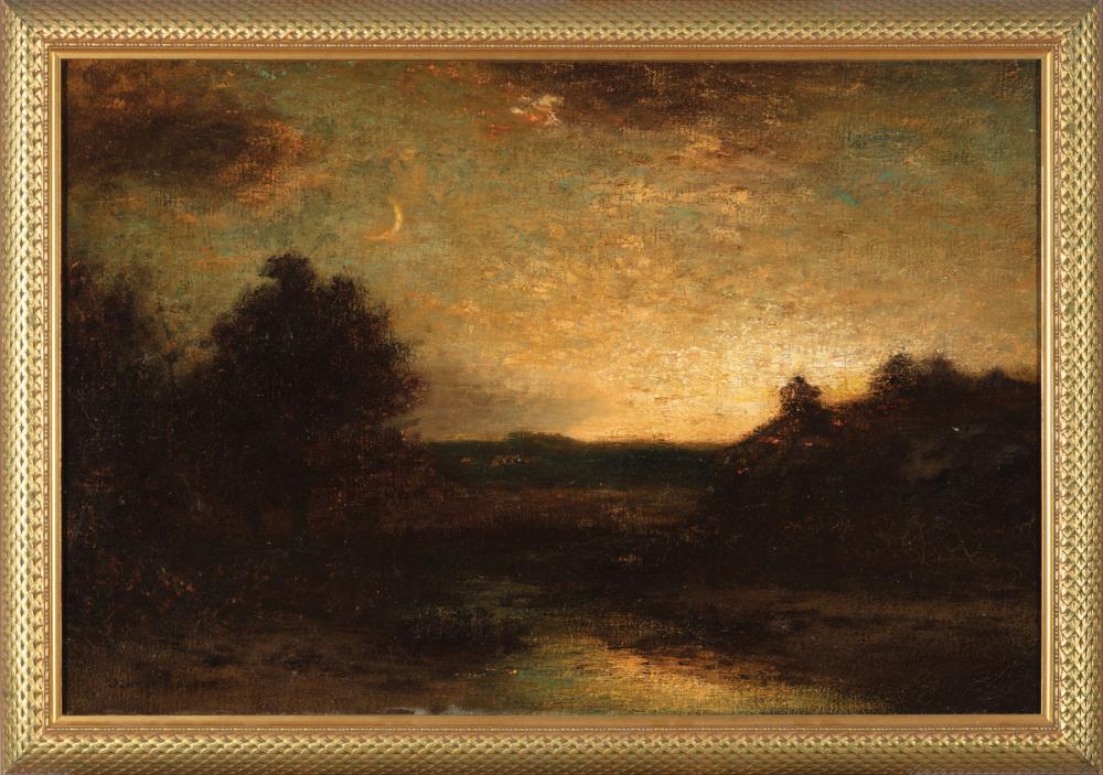 Appraisal: George Henry Bogert American - Landscape at Dusk oil on