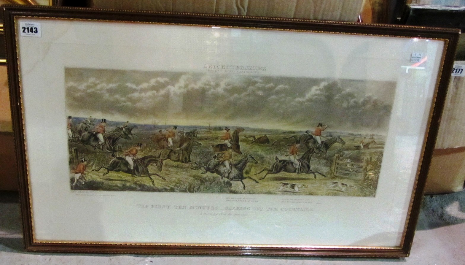 Appraisal: After John Dean Paul The Leicestershire hunt four aquatints with