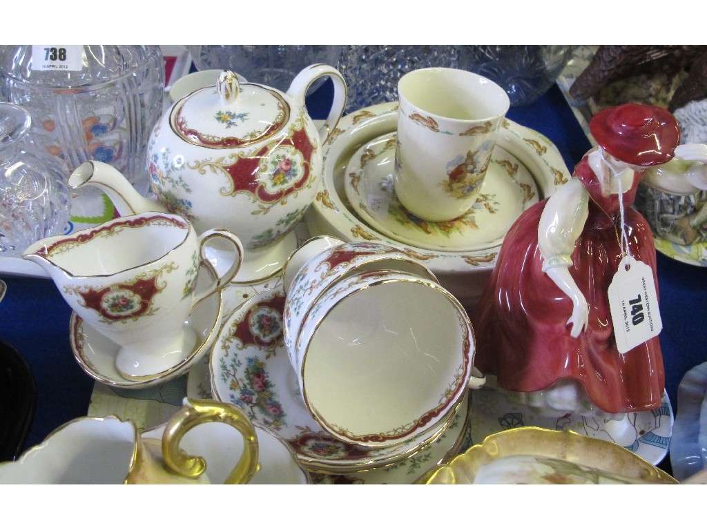 Appraisal: Foley 'Broadway' tea for two Doulton figure 'Buttercup' Bunnykins nursery