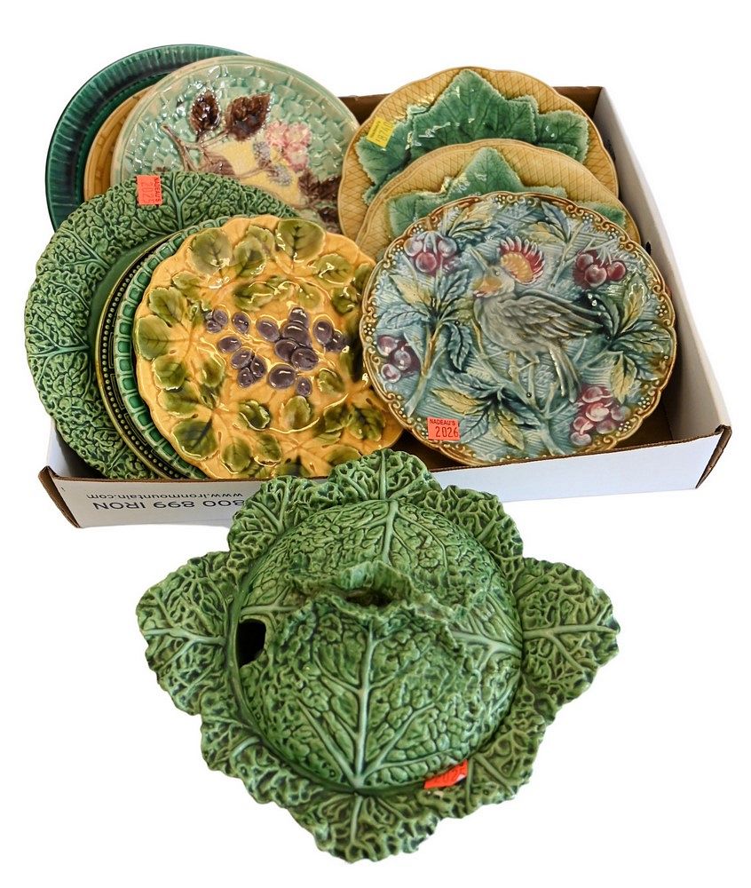 Appraisal: Group of Majolica Plates to include a set of four