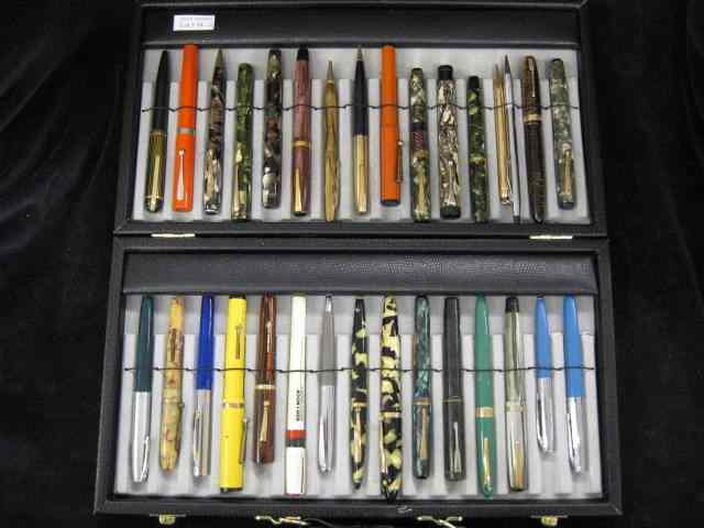 Appraisal: Collection of Fountain Pens Pencils includes Waterman Parker more wide