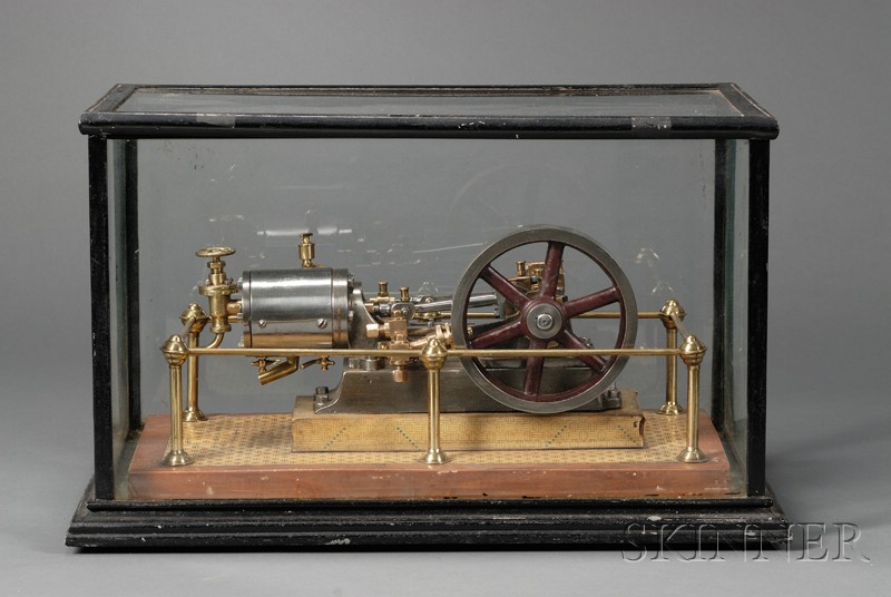 Appraisal: Working Model of a Single-Cylinder Horizontal Steam Engine with steel