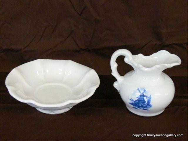 Appraisal: McCoy Pottery Wash Bowl Pitcher - Dainty - from the