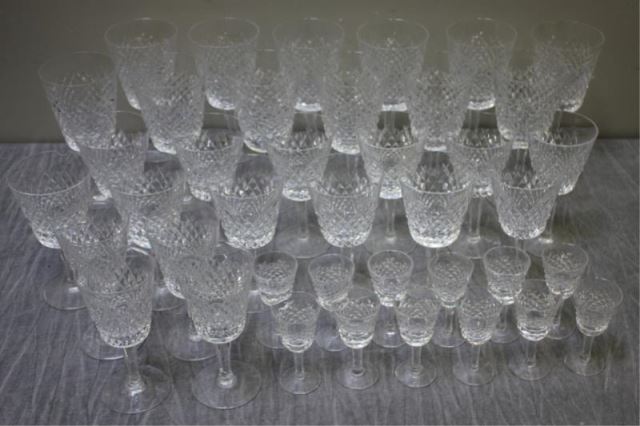 Appraisal: Waterford Crystal Lot of Alana Stemware Including goblets x with