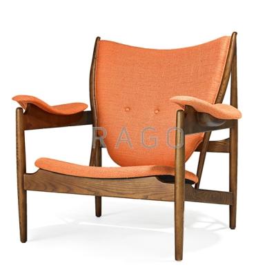 Appraisal: FINN JUHL - BAKER Chieftain chair USA Denmark s Stained