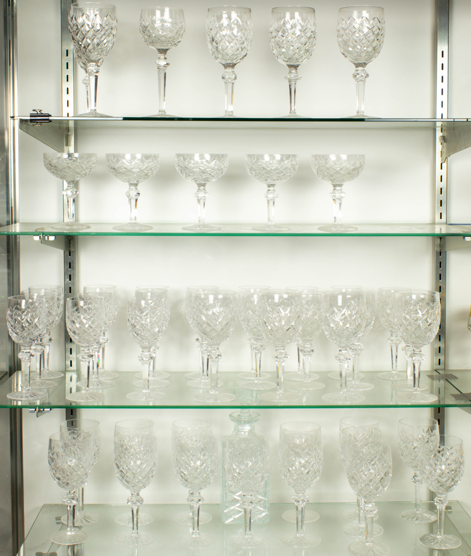 Appraisal: LOT OF WATERFORD CUT GLASS SUITE OF STEMWARE IN THE