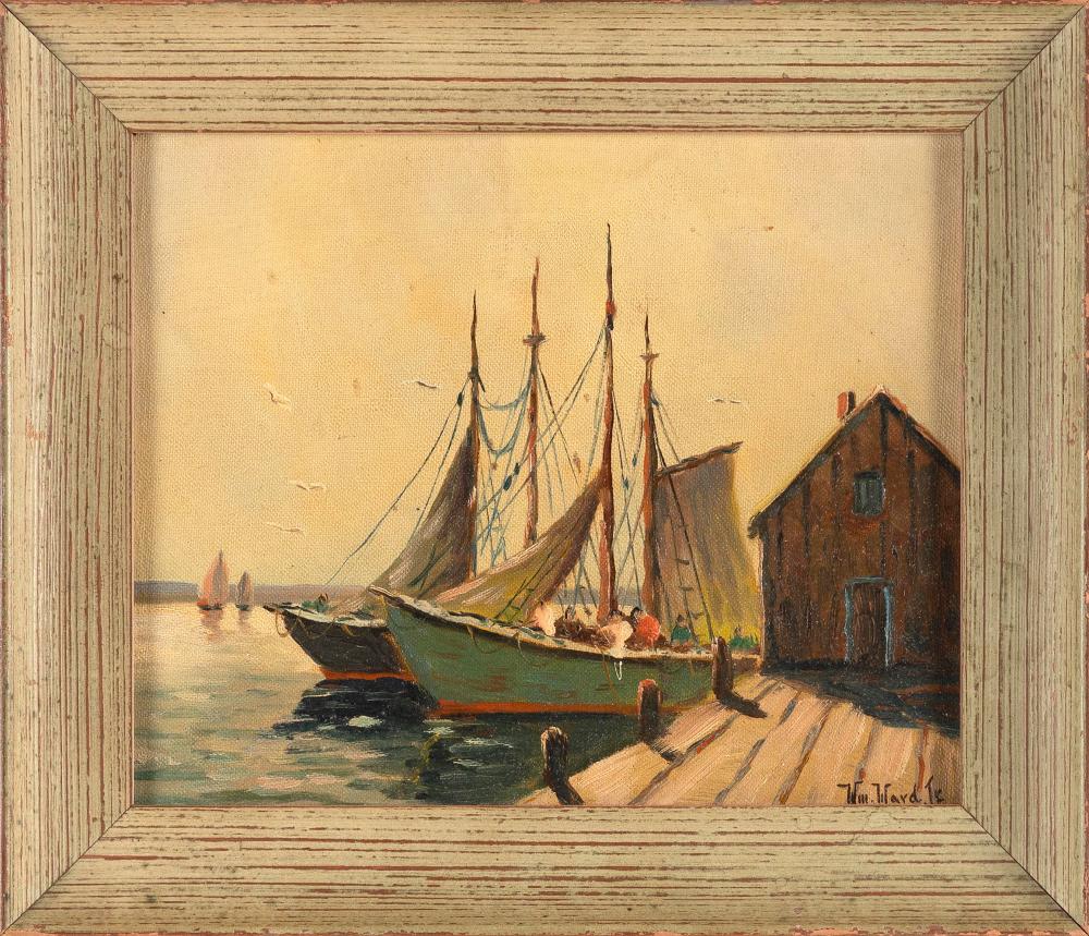 Appraisal: C HJALMAR CAPPY AMUNDSEN MAINE NEW YORK MASSACHUSETTS - DOCK