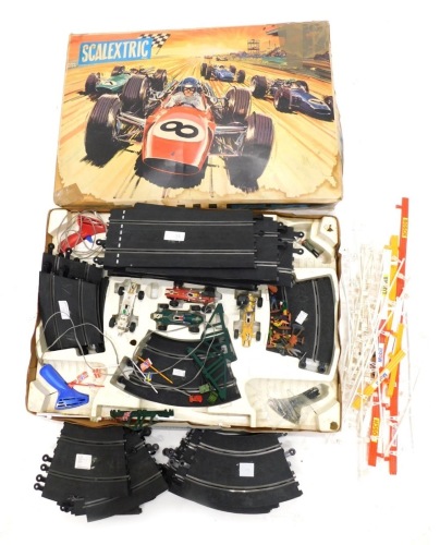 Appraisal: A Scalextric Grand Prix set partially boxed with various pieces