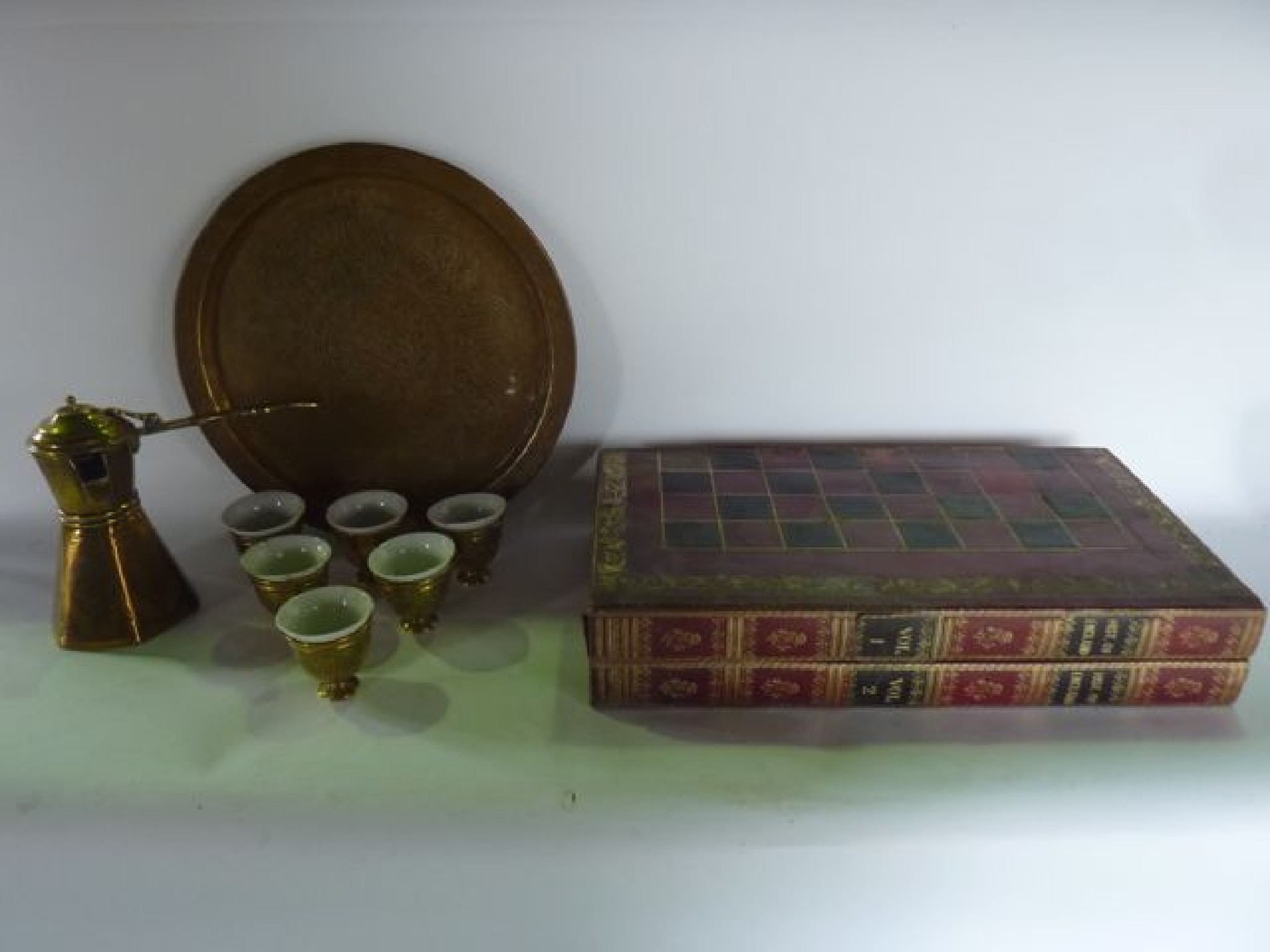 Appraisal: A th century games box disguised as two antiquarian books