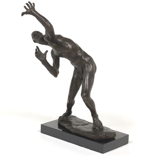 Appraisal: ALAN COTTRILL AMERICAN OHIO B bronze x x plinth Tormented