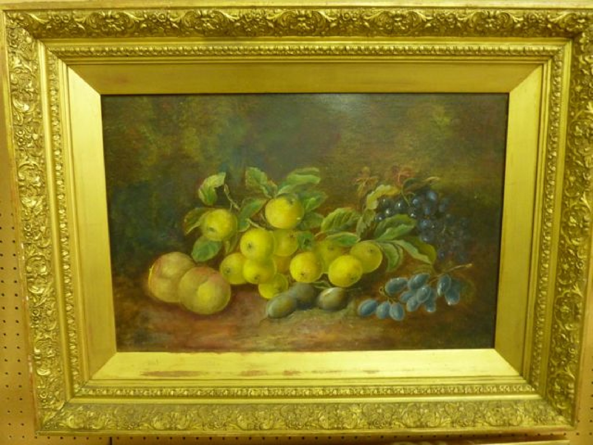 Appraisal: A th century oil on canvas still life - fruit