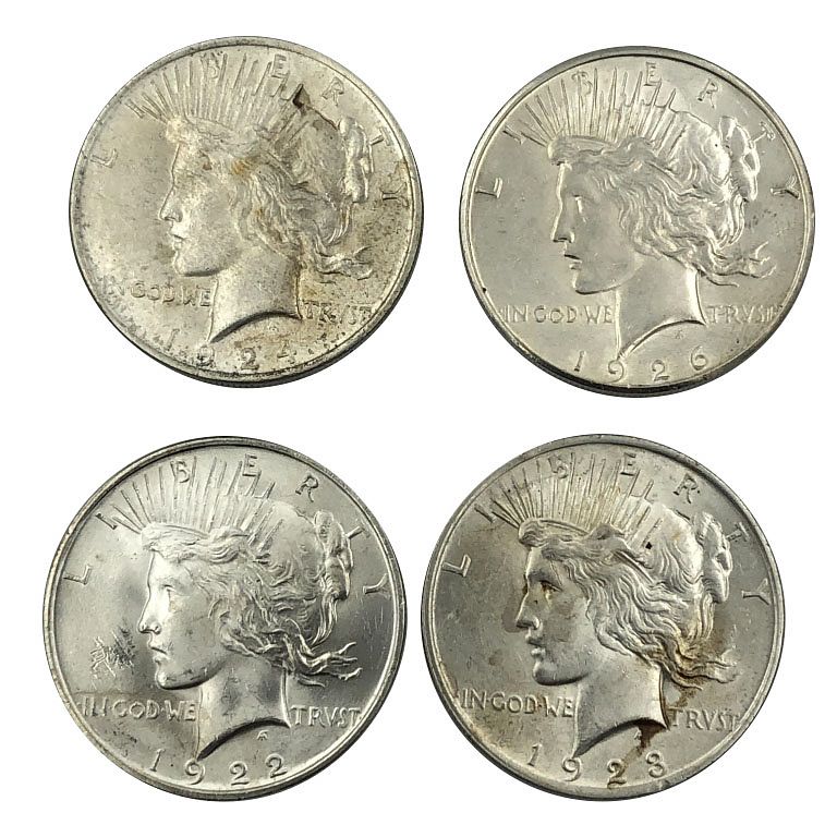 Appraisal: Peace Dollar Lot Silver Peace Investment quality lot of Peace