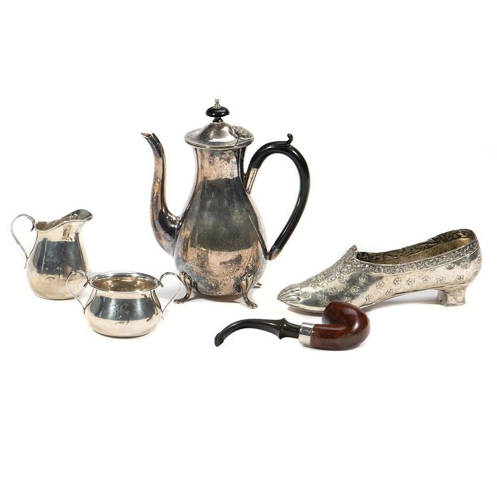 Appraisal: Sterling Silver European Silver and Silverplate Miscellaneous grouping of sterling