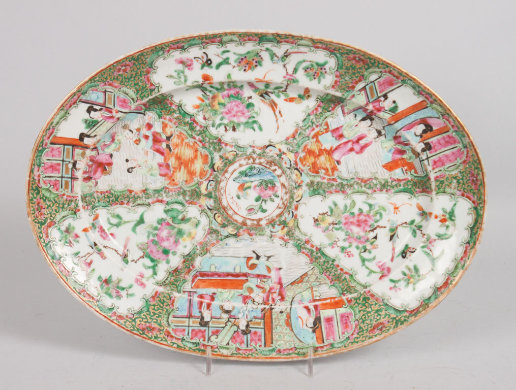 Appraisal: Chinese Export Rose Medallion platter fourth quarter- th century in