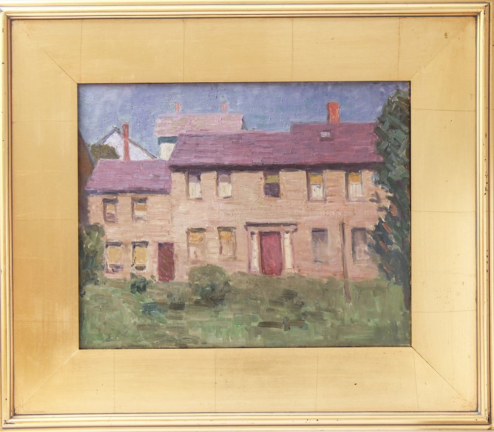 Appraisal: Agnes M Richmond Country Home Oil on Canvas Agnes Millen